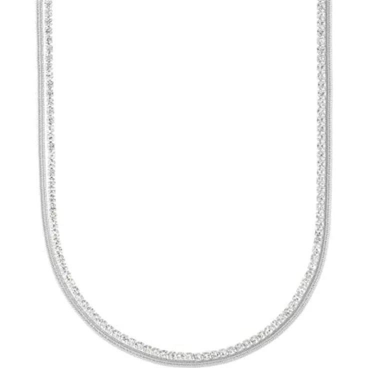 Guido Maria Kretschmer Damen-Kette Edelstahl mit Zirkon, One Size