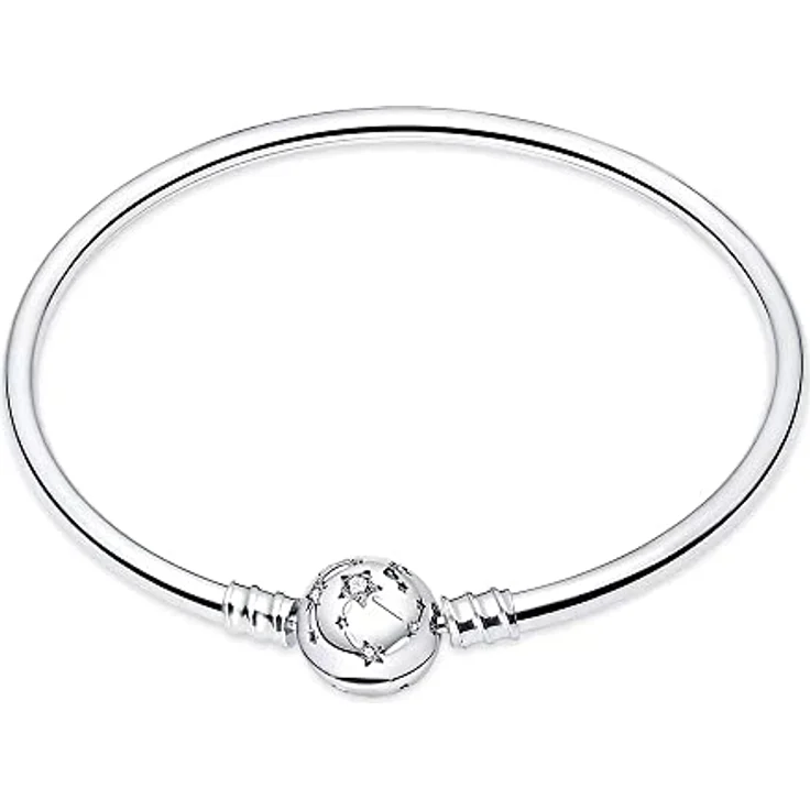 HappyStar Armkette Damen Silber 925, Beads Armband für Pandora Charms, inkl. Geschenkbeutel und Silbertuch – Bild 1