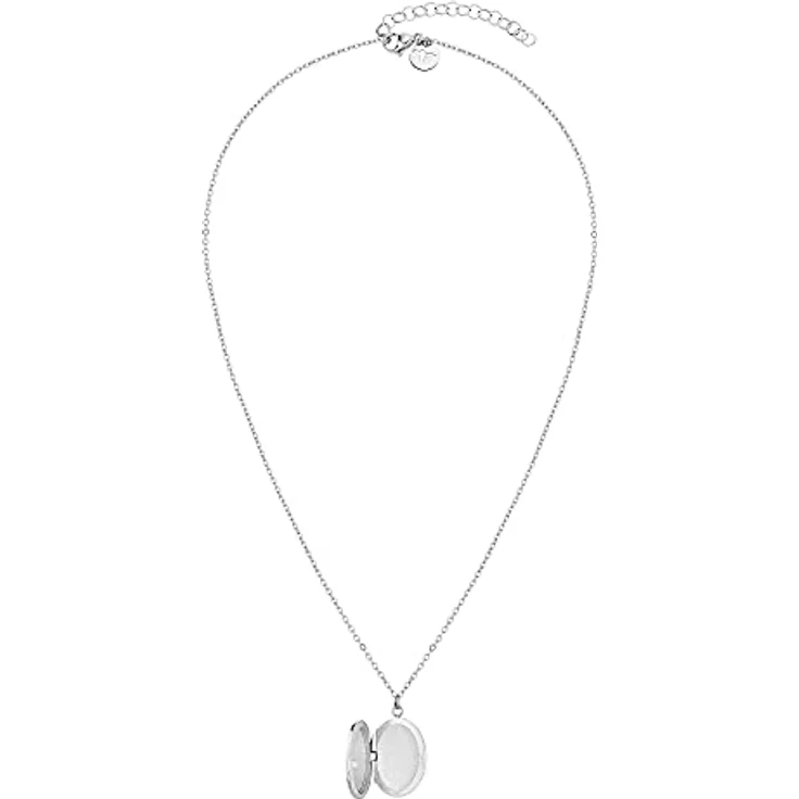 Tamaris Halskette TJ-0095-N-50, Edelstahl Medaillon-Ankerkette mit 45 cm Länge und 5 cm Verlängerung, Silber – Bild 3