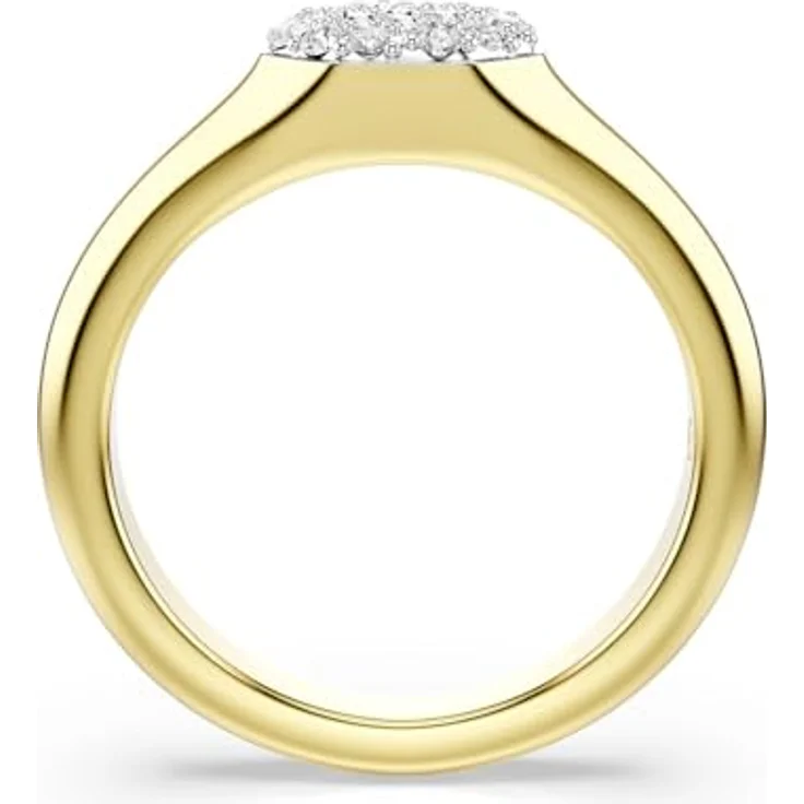 Swarovski Fingerring, vergoldet mit Swarovski-Kristall – Bild 2