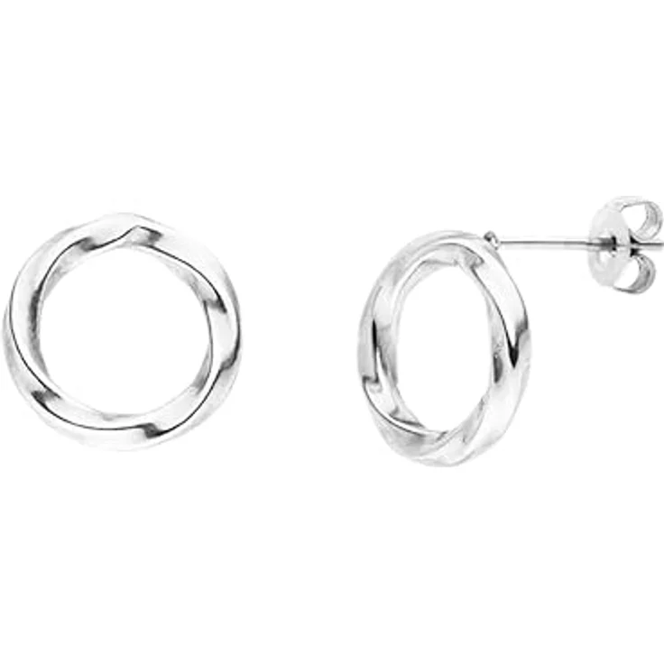 Purelei Kaula Ohrringe (Silber) – 13mm Damenohrringe aus hochwertigem Edelstahl – wasserfeste Creolen für individuellen Modeschmuck – Bild 1