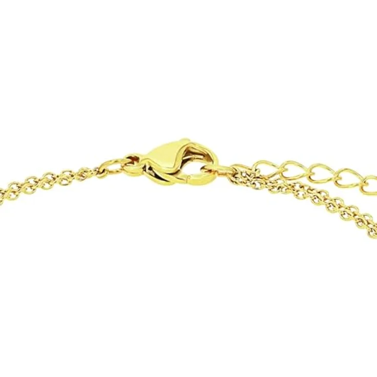 Amor Damen Armband Edelstahl Bicolor, Längenverstellbar 17+3 cm mit Karabinerverschluss, in Geschenk Box, 2039981 – Bild 3
