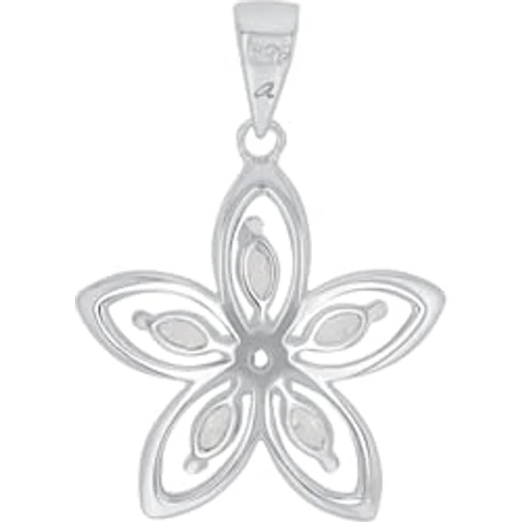 Amor Motivanhänger Blume, 925 Sterling Silber mit Zirkonia, 2,4 cm, Geschenkbox, 2023215 – Bild 3