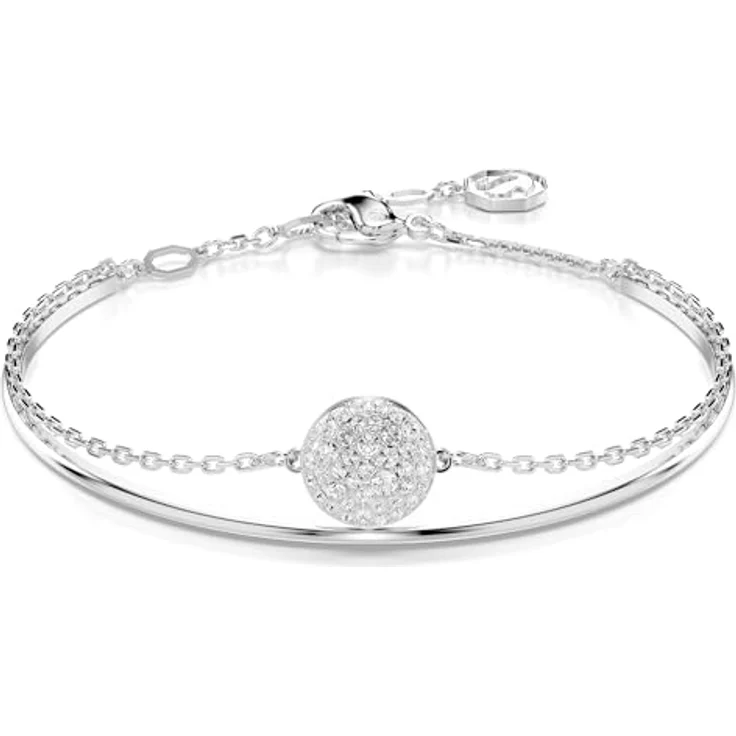 Swarovski Sublima Armband, Rhodiniertes Damenarmband mit klaren Swarovski Kristallen im Schnee-Pavé Design – Bild 1
