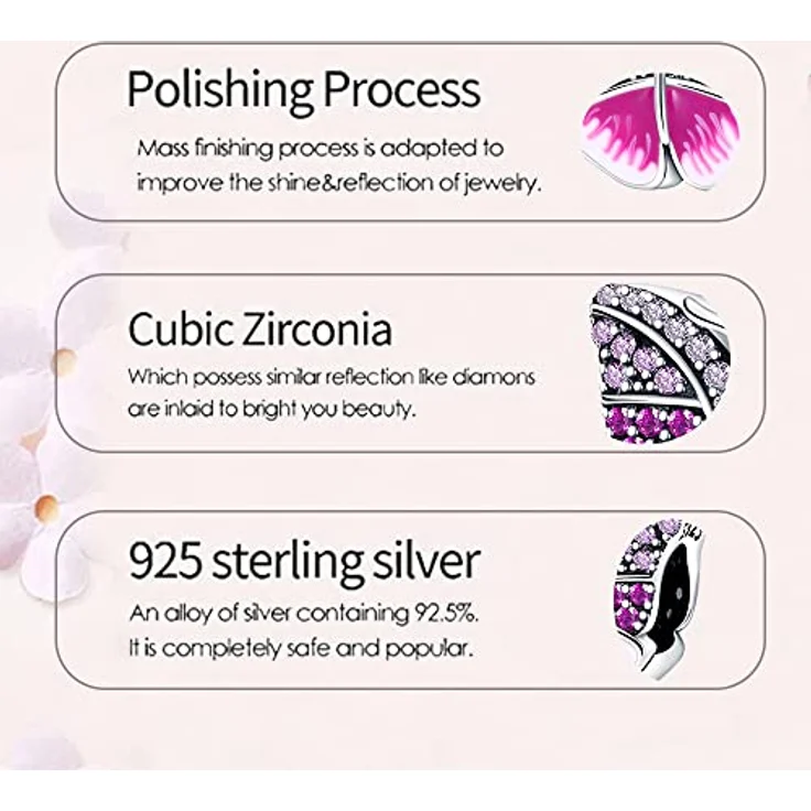 LNQOBU 925 Sterling Silber Schmetterling und Musik Charms Set, perlen Schmuck für Armbänder und Halsketten, Geschenk für Frauen und Mädchen – Bild 4