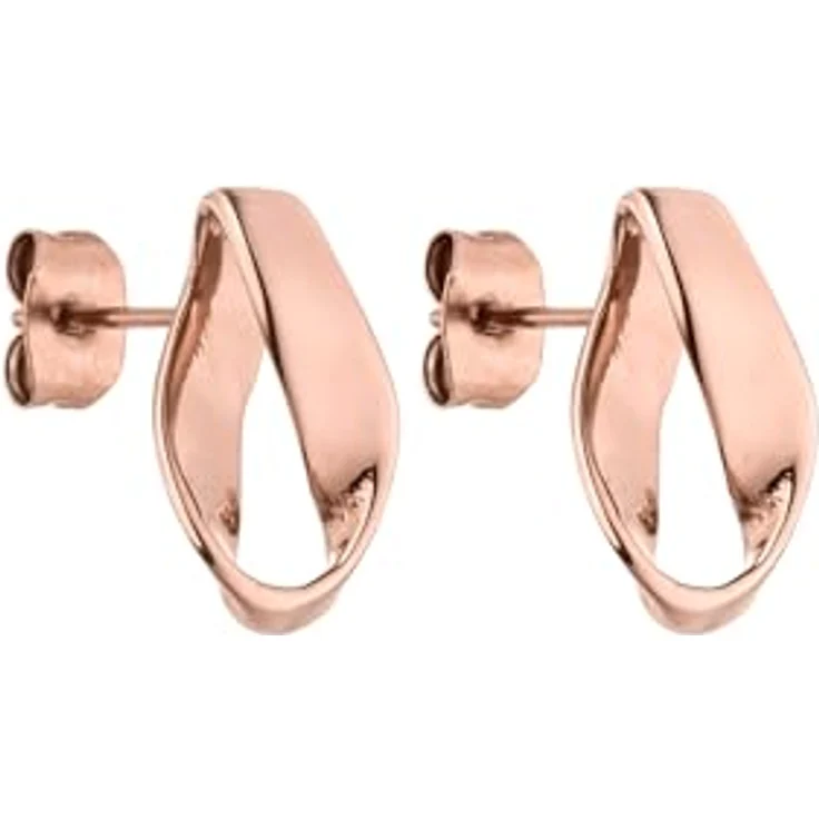 Purelei Twist Ohrstecker, Edelstahl Ohrringe in Möbius-Form, Gold, Silber & Roségold, symbolisieren Balance & Harmonie, leichtes Design für Damen – Bild 2