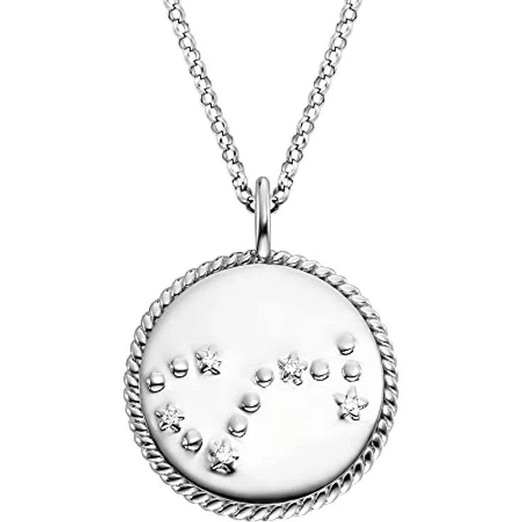 Engelsrufer Damen Halskette, Sterling Silber mit Skorpion Anhänger, 5 Zirkonia und roter Jaspis, 50cm – Bild 2