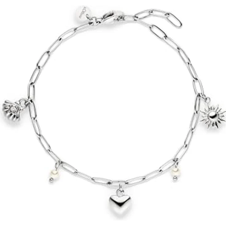 s.Oliver Bracelet, Elegantes Armband aus poliertem Edelstahl, silber, verstellbar bis 21 cm, wasserfest & hautfreundlich – Bild 1