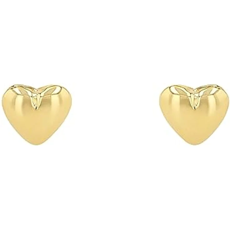 Amor Paar Ohrstecker Herz, glänzende Ohrringe für Mädchen, zeitloses Design – Bild 2