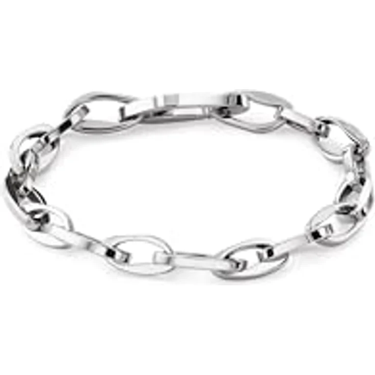 Calvin Klein Damen-Gliederarmband, Edelstahl in Silber, 170 mm Innenumfang, Karabinerverschluss – Bild 1