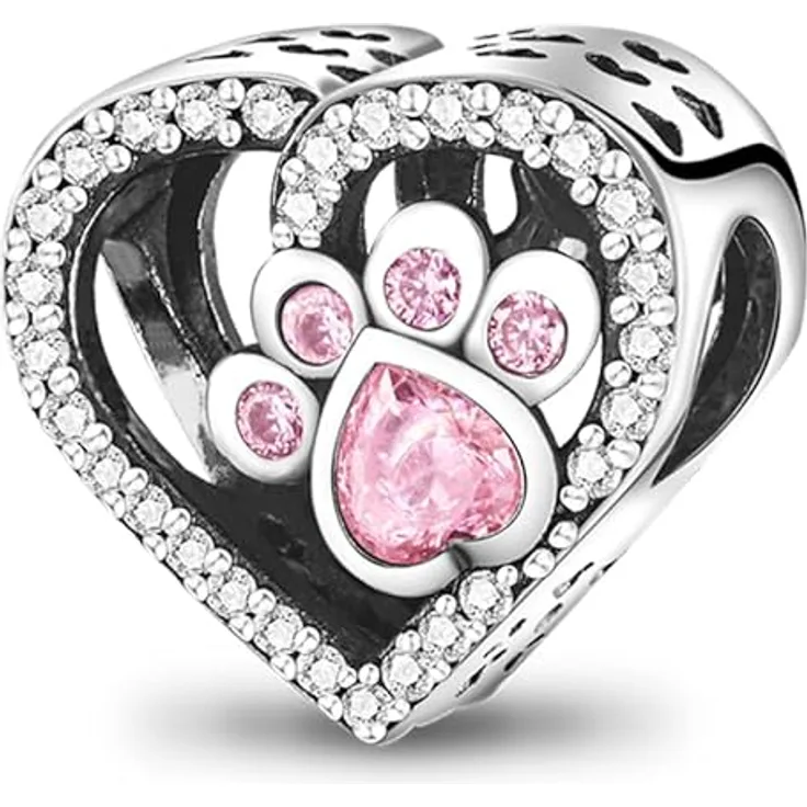 Pandach Damen Charm Anhänger, 925 Sterling Silber Charms Beads, kompatibel mit europäischen Armbändern und Halsketten, geeignet für Frauen und Mädchen