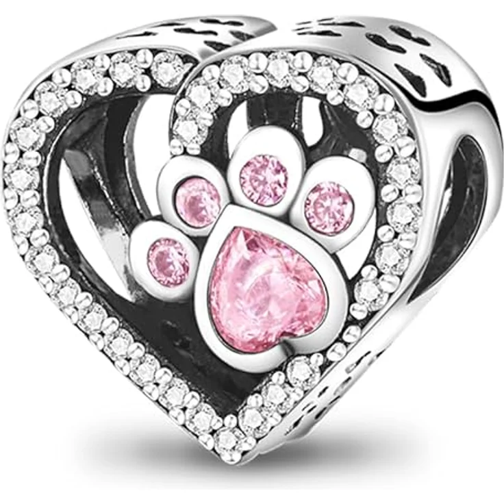 Pandach Damen Charm Anhänger, 925 Sterling Silber Charms Beads, kompatibel mit europäischen Armbändern und Halsketten, geeignet für Frauen und Mädchen – Bild 1