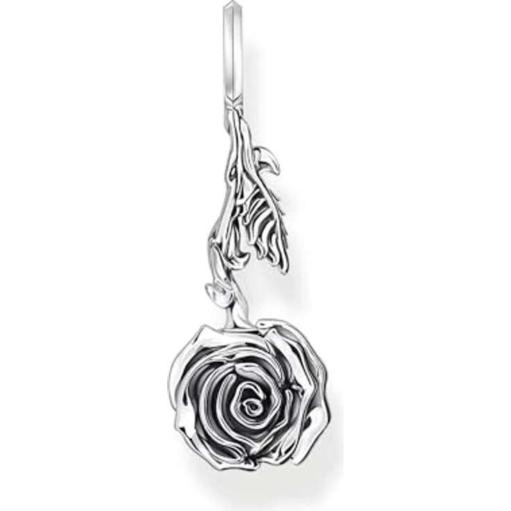 THOMAS SABO Anhänger Midnight Rose, Silber 925, geschwärzt, ca. 36 mm – Bild 1