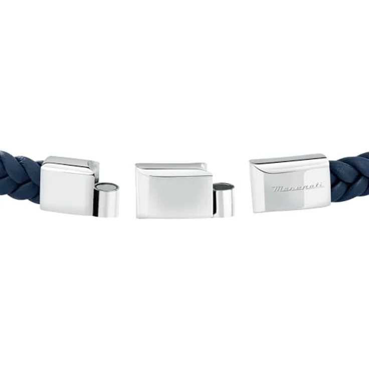 Maserati Herrenarmband JM4249IK03, aus Stahl und Naturleder, RECYCLED LEATHER-Kollektion, 19 + 1 cm, mit 2-jähriger Garantie – Bild 3