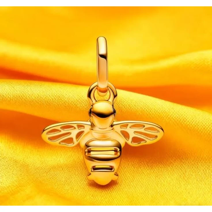 WEIMU Golden Charms 925 Sterling Silber Charm, goldene Biene für Armband & Halskette, hypoallergen und einzigartiges Schmuckgeschenk für Damen – Bild 2