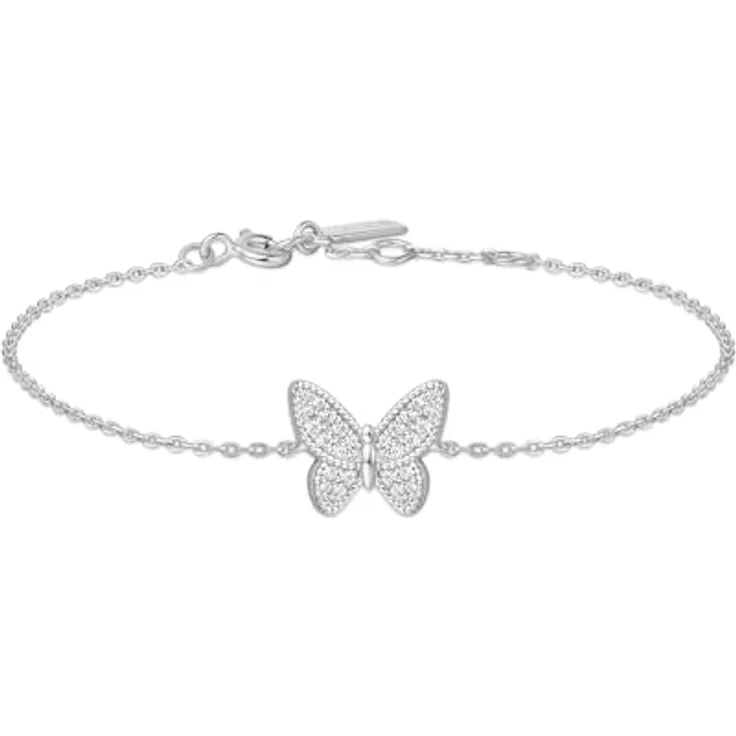 ANIA HAIE SUNNY SPARKLER Damen Armband, 925 Sterling Silber mit 30 Zirkonia, längenverstellbar 16,5 cm + 2 cm, inkl. Geschenkverpackung – Bild 1