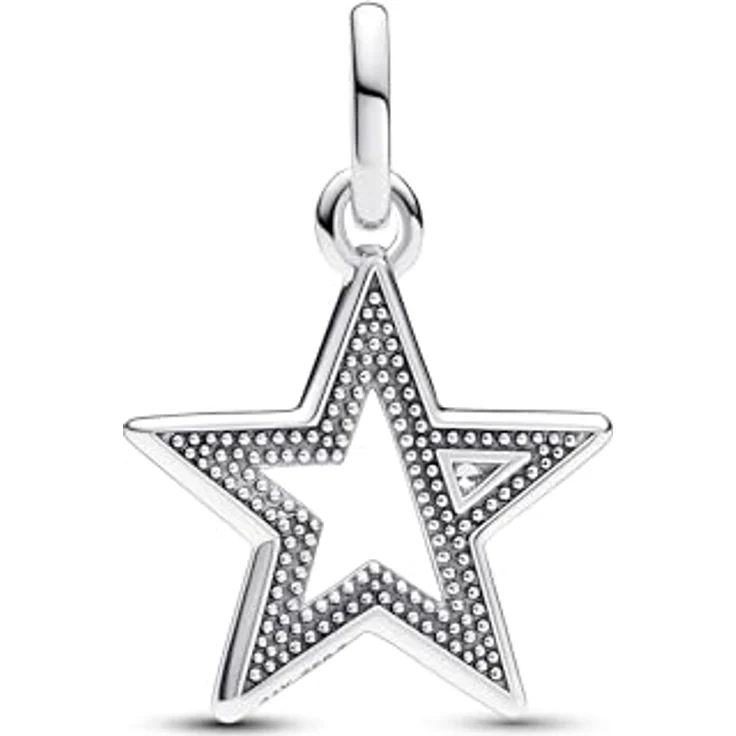 PANDORA ME Funkelnder Stern Medaillon-Charm, Sterling Silber mit Cubik Zirkonia, kompatibel mit ME und Moments Armbändern, 793032C01 – Bild 2