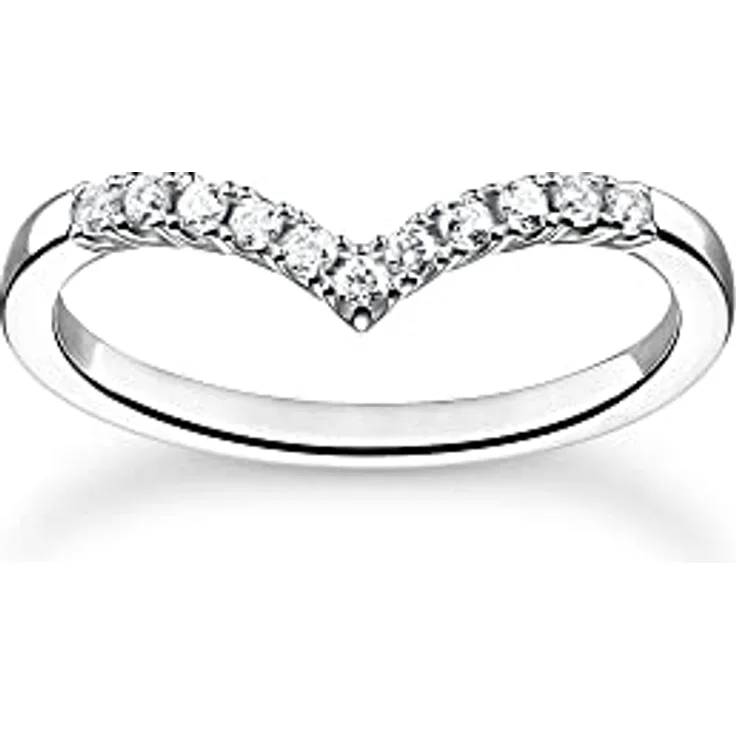 THOMAS SABO Damenring aus 925er Sterlingsilber mit trendbewusstem Design, verschiedene Größen verfügbar