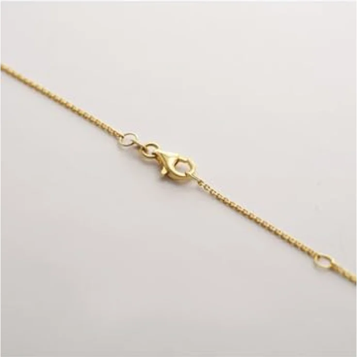CHRIST Damen-Kette 375er Gelbgold mit 1 Süßwasserperle, One Size – Bild 4