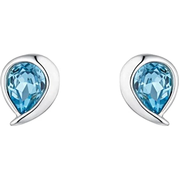 Amor Ohrstecker 925 Sterling Silber mit Preciosa Zirkonia, 0,8 cm, Damen Ohrschmuck in Geschenkbox, 2026580 – Bild 4