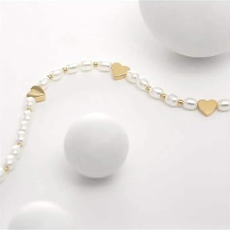 Guido Maria Kretschmer Damen-Armband Edelstahl mit Muschelkern, One Size, zeitloses Design – Bild 4
