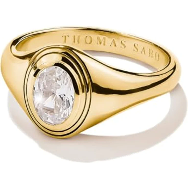 THOMAS SABO Damenring Silber mit Zirkonia, Größe 54, Weiß, Modell 32032251 – Bild 2