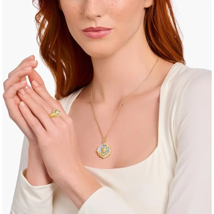 THOMAS SABO Kettenanhänger Blau mit Sonne und bunten Steinen, Glas-Keramik Stein, Korund (synth), Zirkonia (synth) – Bild 3