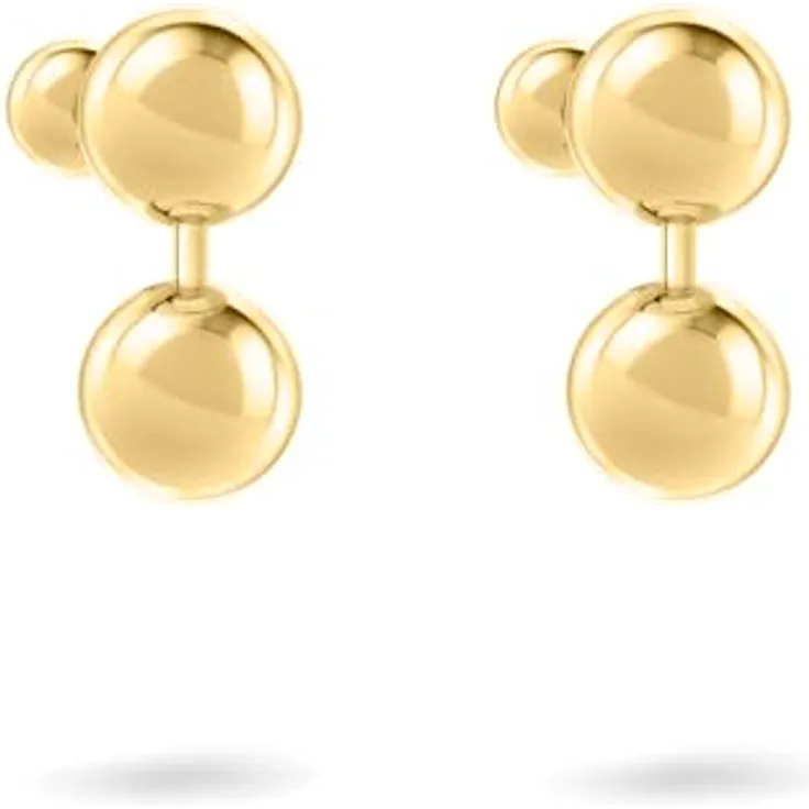 Liebeskind Berlin Damen Ohrringe LJ-1727-E-23, Edelstahl in IP Gold, 2,3 cm mit Steckverschluss