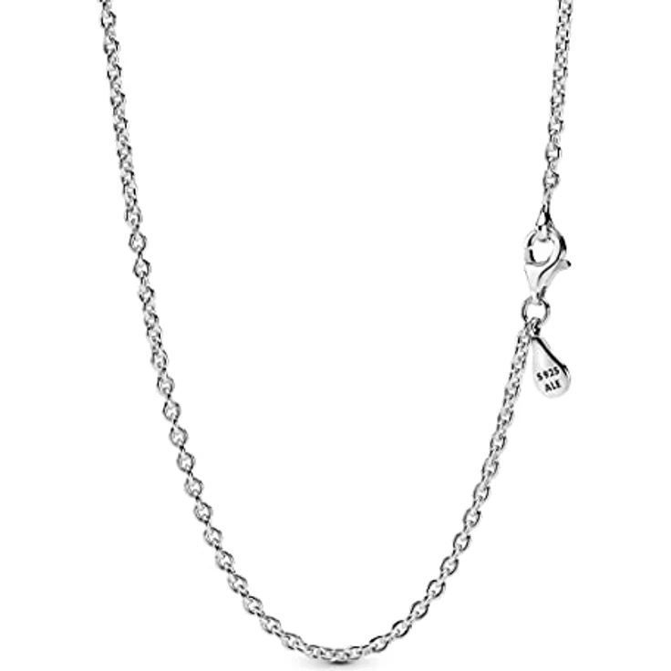 Pandora Kette Damen, Rundankerkette aus 925/- Sterling Silber, 2 mm Stärke, mit Karabiner-Verschluss – Bild 2