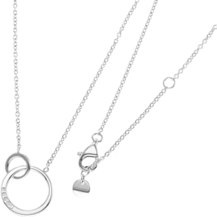 Skagen ELIN SKJ1053040, Damenkette aus Edelstahl mit Glassteinen, Silber, poliertes Finish – Bild 3