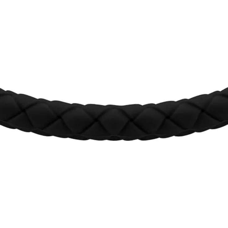Fossil Herren Leder- und Edelstahlarmband, silberfarbener Edelstahl mit verstellbarem Magnetverschluss, matt und glänzend, 18-19 cm Länge – Bild 2