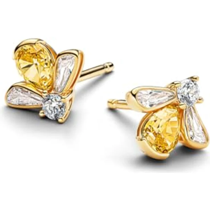 Pandora Damen-Ohrringe Ohrstecker Honigbiene mit Zirkonia, goldfarben, 264559C01 – Bild 3