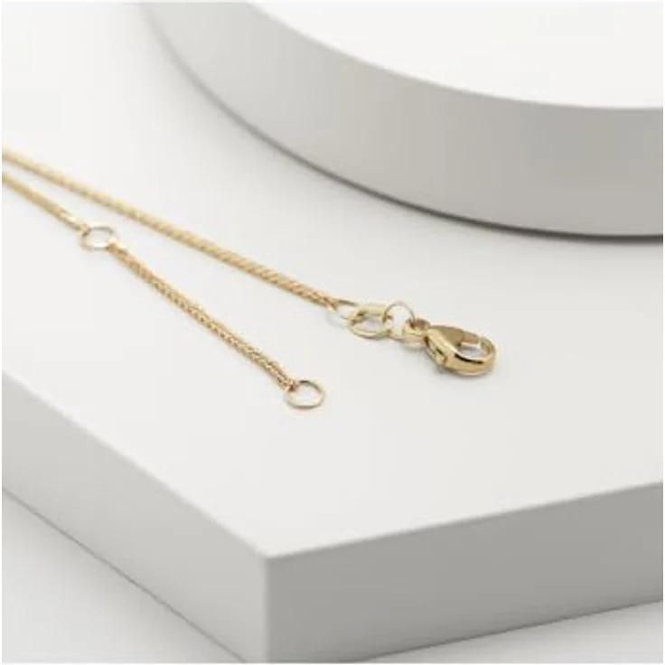 CHRIST Damen-Kette 1 Diamant, rhodiniert, 585er Weißgold mit Blüten-Anhänger im Brillantschliff – Bild 4