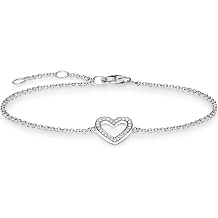Thomas Sabo Armband A1553-051-14-L19,5v, elegantes Armschmuckstück, silberfarben