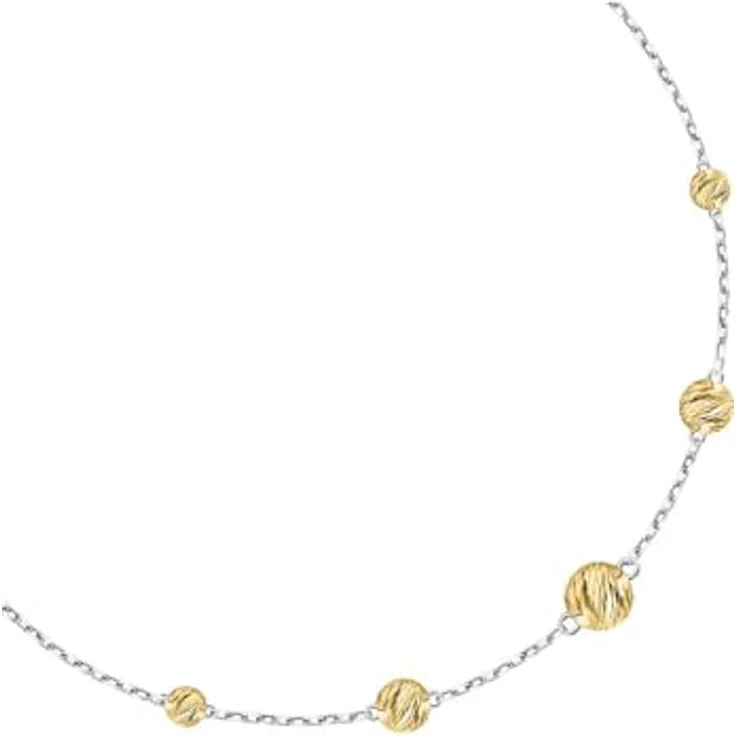 CHRIST Armband 89084628, Bicolor Armschmuck aus 925er Silber mit vergoldeten Anhängern, anpassbar in der Weite – Bild 4
