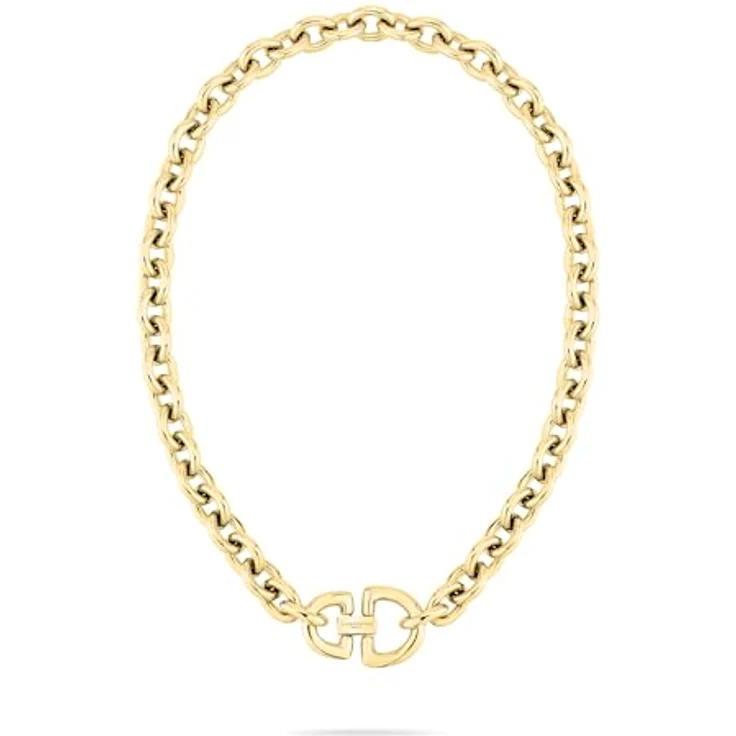 Liebeskind Berlin Halskette LJ-1512-N-45, Edelstahl IP Gold poliert, 45 cm Gliederkette mit Juwelierschließe – Bild 2