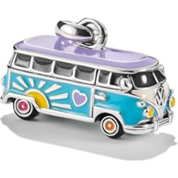 THOMAS SABO Charm-Anhänger Hippie Bus Connect, mehrfarbig Silber CC1324-664-7 – Bild 2