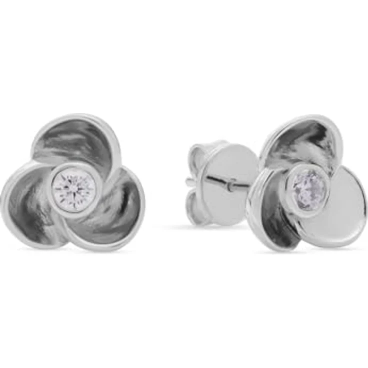 JETTE Ohrstecker FLOWERS 89221881, zeitloses Design mit floralen Akzenten – Bild 1