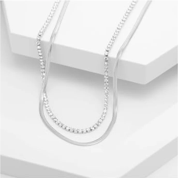 Guido Maria Kretschmer Damen-Kette Edelstahl mit Zirkon, One Size – Bild 2