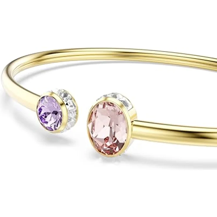 Swarovski Chroma Armreif, Mehrfarbige Kristalle mit Goldlegierungsschicht – Bild 2