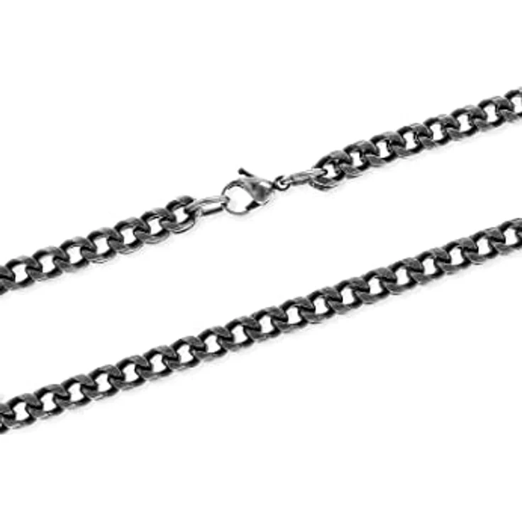 FAVS Herren-Kette Edelstahl, 60 cm lang, 0,6 cm breit, 6,5 mm stark, in Geschenkbox – Bild 2