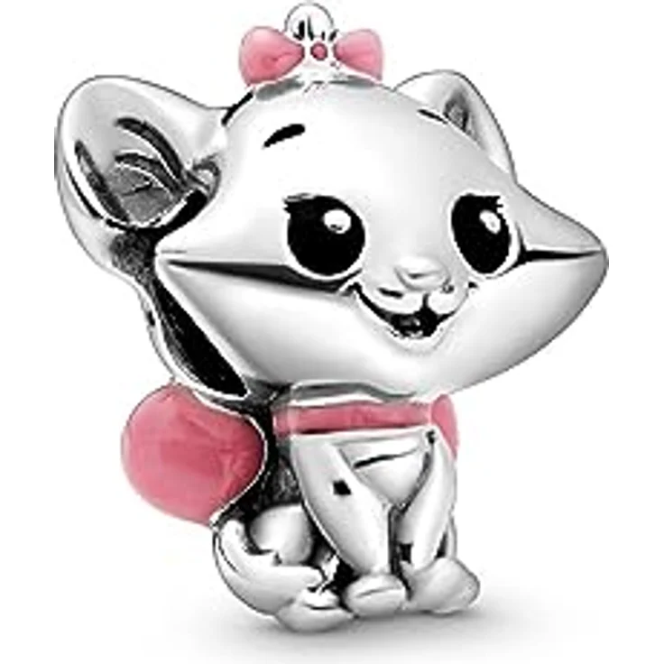 PANDORA DISNEY Charm "Aristocats Marie" 798848C01, handverarbeitetes Sterling-Silber mit Emailledetails und ikonischem Design – Bild 1