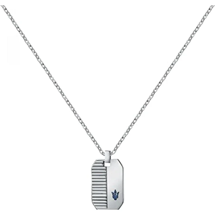 Maserati Jewels Herren Halskette aus Stahl, 55 cm, blau IP mit Karabiner-Verschluss - JM222AVD02 – Bild 1