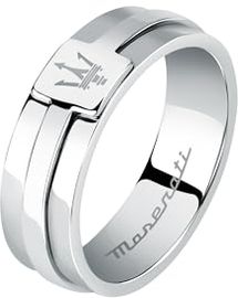 Maserati Iconic Herren Ring aus Stahl, Größe 25, in Originalverpackung