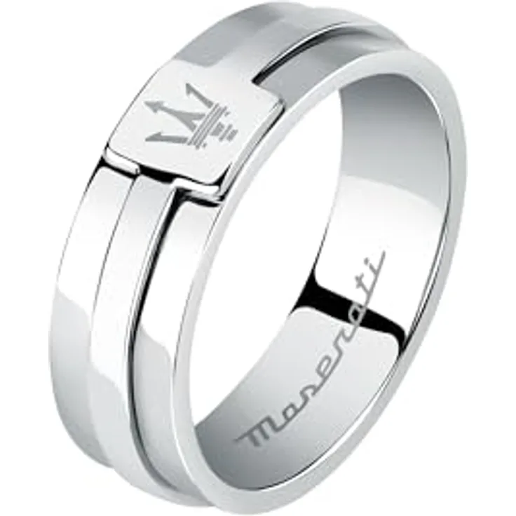 Maserati Iconic Herren Ring aus Stahl, Größe 23, in Originalverpackung