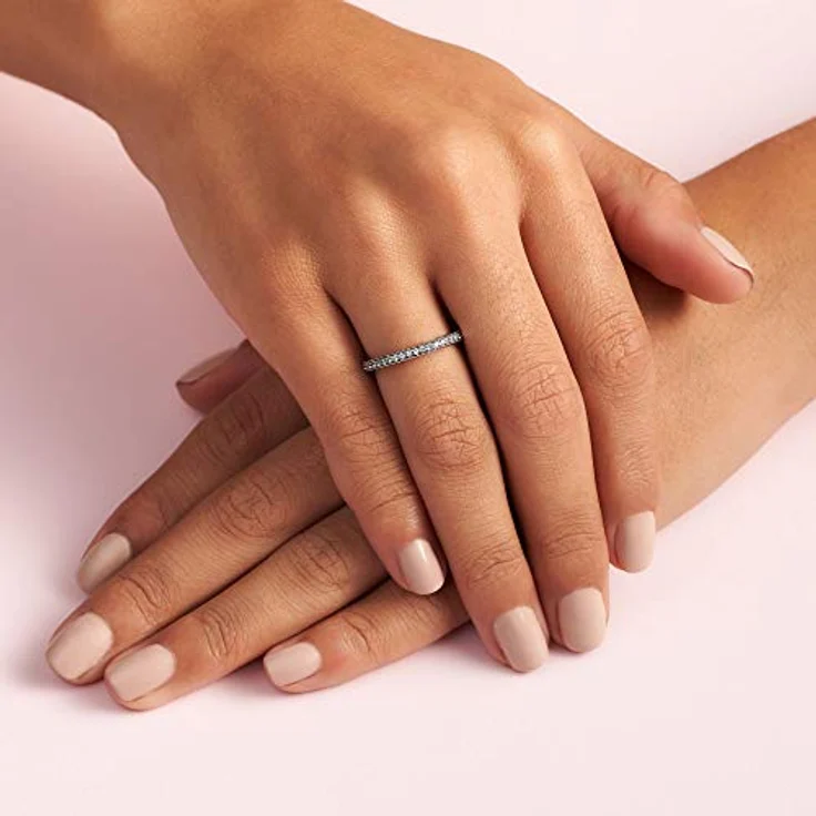 Pandora 190963CZ Damen-Ring Unendliche Herzen, poliertes 925/- Sterling Silber mit Zirkonia, Größe 58/18,5 – Bild 5