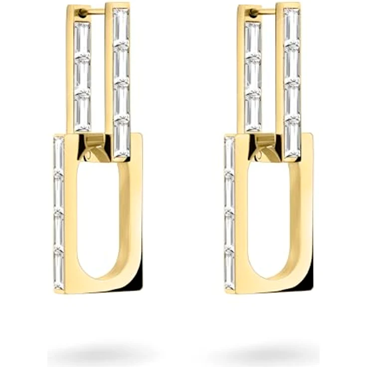 Liebeskind LJ-1373-E-38, Damen-Ohrringe aus goldfarbenem Edelstahl mit Scharnierverschluss, 4 cm – Bild 1