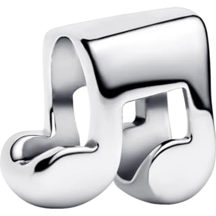 PANDORA Silber Mini Charm Musiknote 794513C00, Charm in Silber für kreative Schmuckgestaltungen – Bild 1