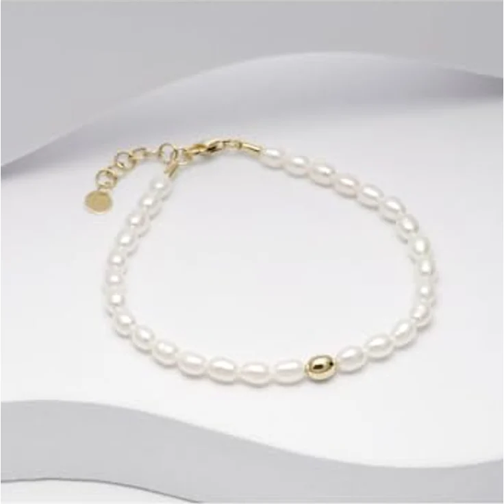 CHRIST Damen-Armband 585er Gelbgold mit Süßwasserperle, One Size – Bild 2