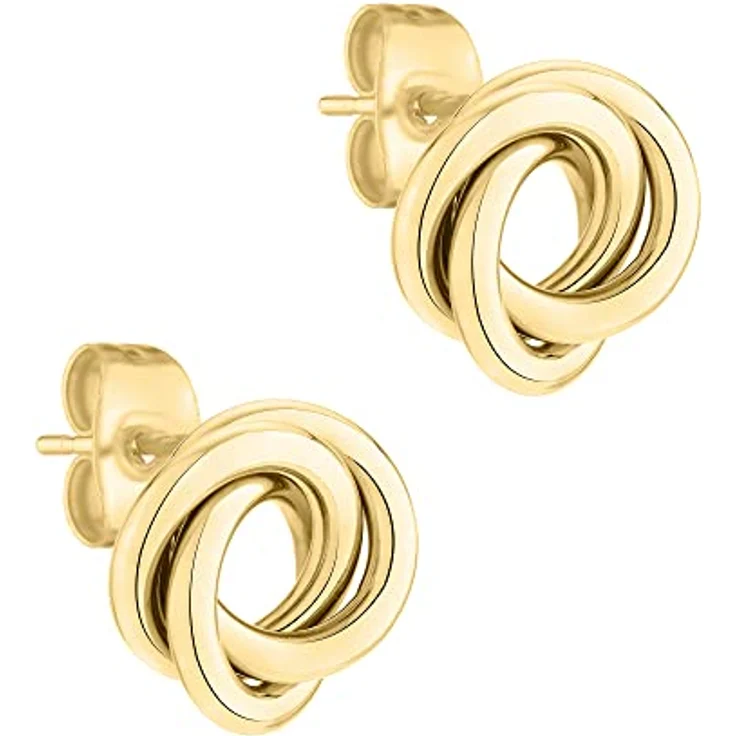 Liebeskind Berlin LJ-1049-E-12, Ohrstecker aus Edelstahl IP Gold, 1,2 cm Länge – Bild 1